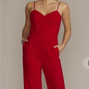 Red Jumpsuit from David’s Bridal! NEVER WORN!